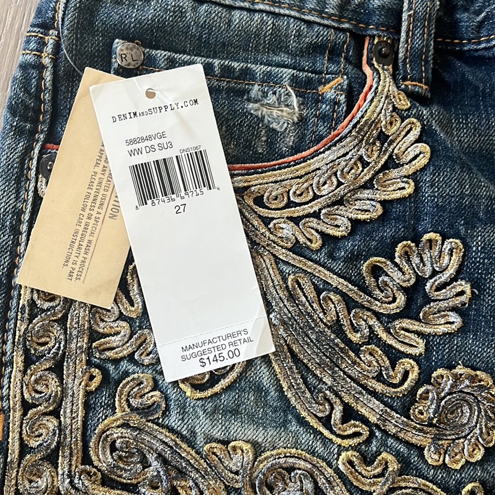 *NWT* Denin & Supply Ralph Lauren western detail shorts size 27 - Picture 9 of 10
